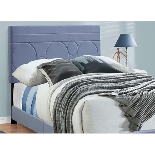 Progressive Furniture Jordan All-in-One Upholstered Twin Bed in Powder Blue