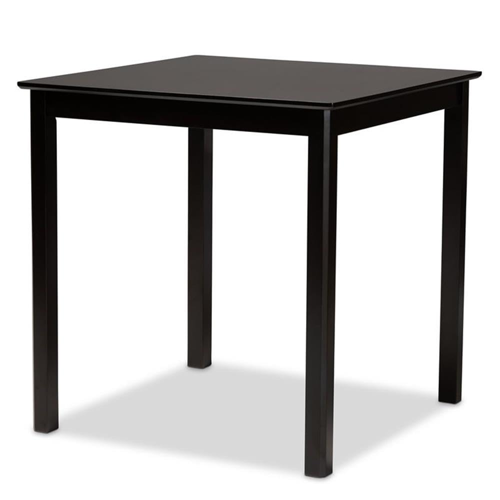 Baxton Studio Fenton Modern and Contemporary Transitional Dark Brown Finished Wood 5-Piece Pub Set