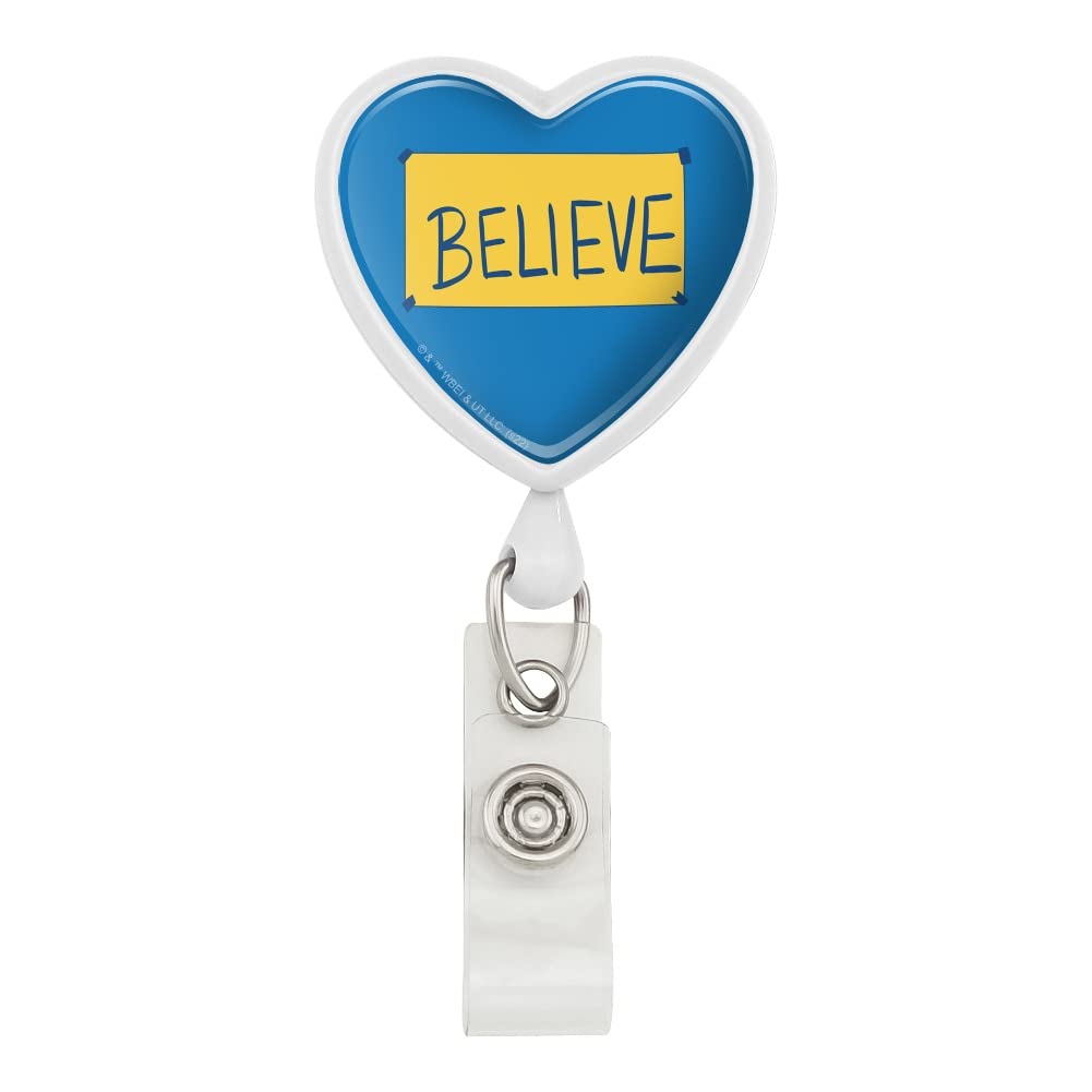 Ted Lasso Believe Heart Lanyard Retractable Reel Badge Id Card Holder