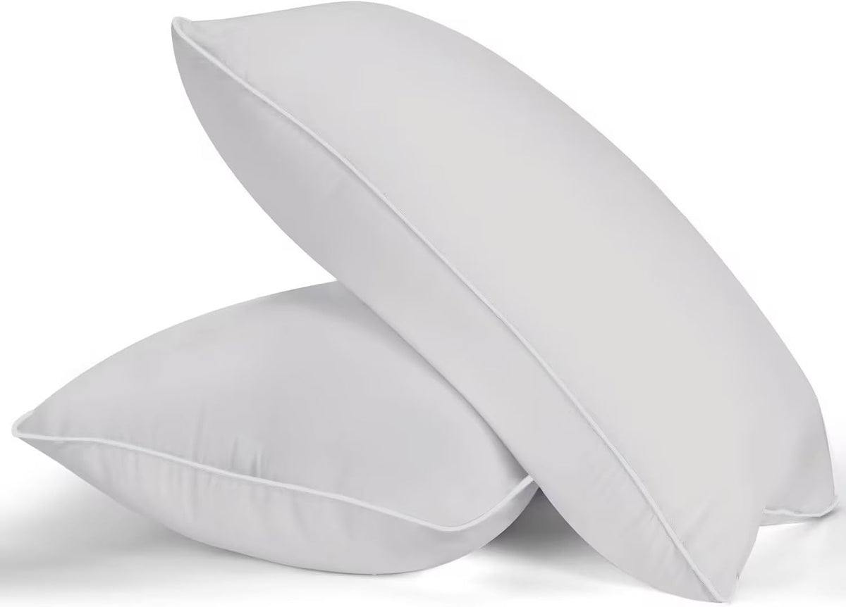 Mzoimzo Bed Pillows For Sleeping- Standard Size, Set Of 2, Cooling Hotel Quality With Premium Soft Down Alternative Fill For Bac