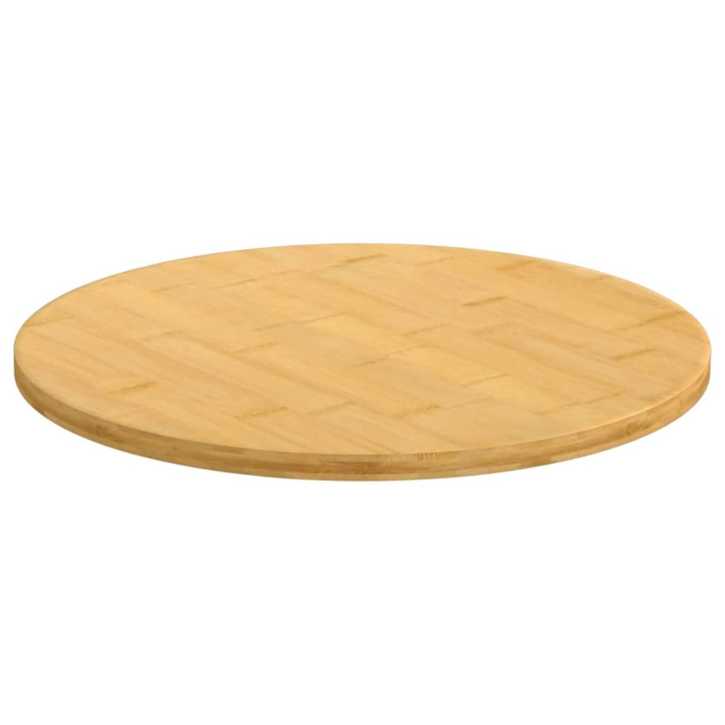 vidaXL Bamboo Table Top 27.6"x27.6"x1", Natural Material, Versatile Use for Bar, Coffee or Side Tables, Easy to Clean, Unique Grain Pattern