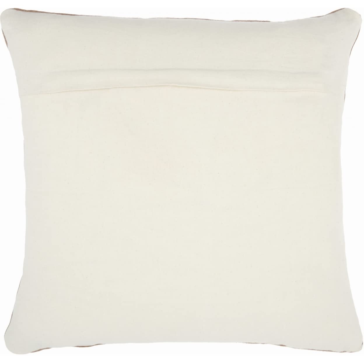 HomeRoots 100% Cotton Solid Clay Distressed Throw Pillow