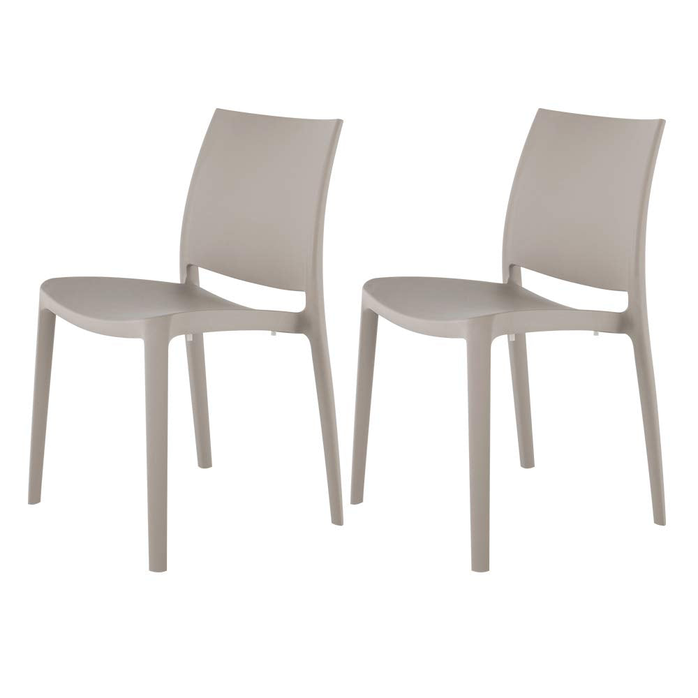 Lagoon Sensilla Grey Stack-Able Dinning Chair - 4 Pcs/Set