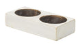 HomeRoots 416255 5.5 x 2.25 x 10.25 in. Wide Pillar Tabletop Votive Candle Holder