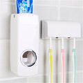 Toothpaste Dispenser with Toothbrush Holder
