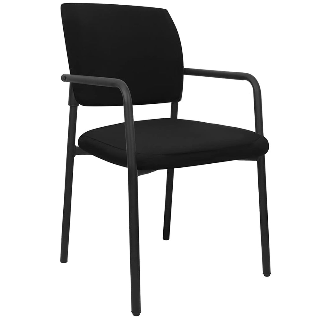 Deisy Dee Stretch Chair Slipcover Covers For Guest Reception Arm Chair (Only Chair Covers) C160 (Black)