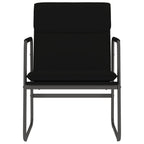 vidaXL Stylish Modern Lounge Chair - 21.7"x25.2"x31.5" Comfy Faux Leather in Elegant Black, Ideal for Relaxation & Home Decor