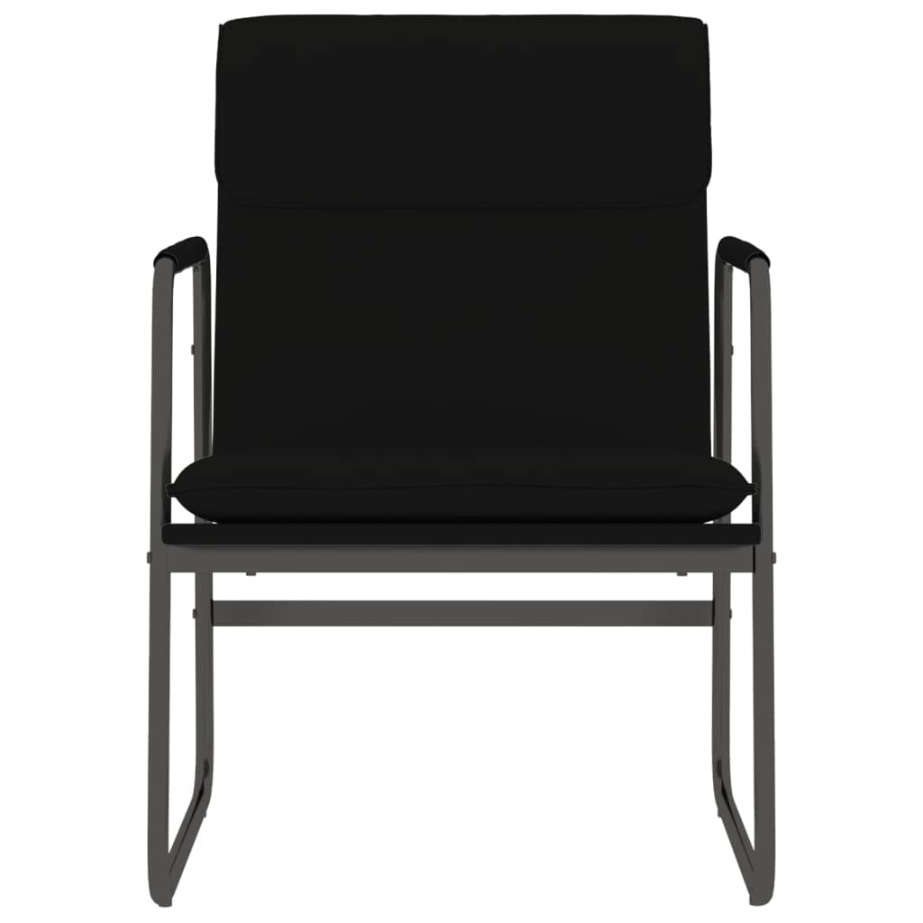 vidaXL Stylish Modern Lounge Chair - 21.7"x25.2"x31.5" Comfy Faux Leather in Elegant Black, Ideal for Relaxation & Home Decor