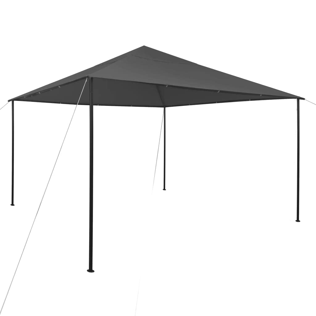 vidaXL Large Gazebo with UV-Resistant, Dirt-Repellent Oxford Fabric and Sturdy Steel Frame – Anthracite, 13.1'x13.1'x9.8', Assembly Required