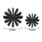 Chimney Cleaning Brush Dryer Duct Cleaner 2-In-1 Kit Fireplace Drier Vent Lint Sweeping Tools 18 Flexible Rods Rotary System Wor