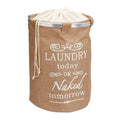 SELLVORA Foldable Laundry Basket with Drawstring Lid, 60L Cloth Hamper for Clothes Storage, Bedroom & Bathroom Organisation