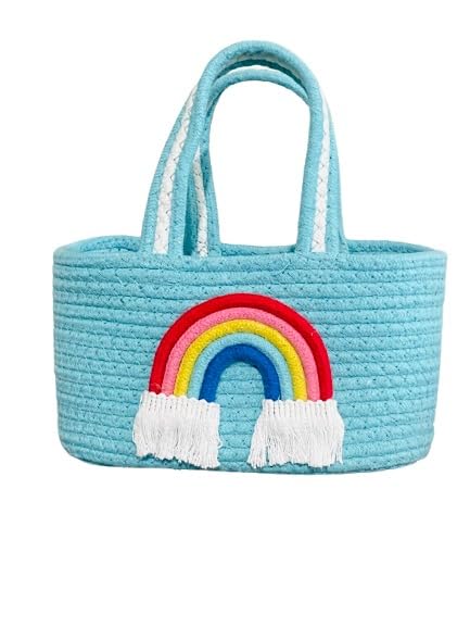 Jutexx Cotton Storage Basket Multipurpose Use For Kitchen & Home Organiser Box For Fruits Vegetables, Toys, Stationary Items (9x