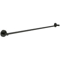 GROHE 403662431 Essentials 32-Inch Wall-Mounted Bathroom Towel Bar, Matte Black