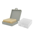 Elimeta Soap Holder 2 Pack, Shower Bar Case Box Fit Dr Squatch, Waterproof Travel Container with Lid, Square Bathroom Soap Dish 
