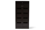 Baxton Studio Acadia Modern and Contemporary Wenge Brown Finished Shoe Cabinet