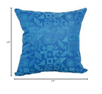 Blazing Needles Square Polyester Jacquard Throw Pillow, 17", Nina Skippe