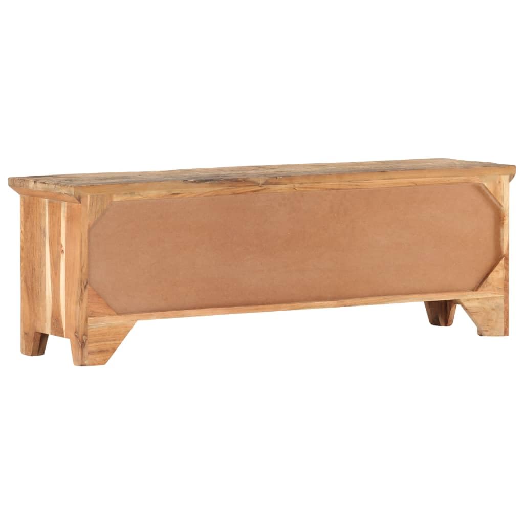 SKM TV Cabinet 47.2&quot;x11.8&quot;x15.7&quot; Solid Acacia Wood and Reclaimed Wood