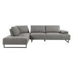 Coaster Furniture Arden 2-Piece Adjustable Back Taupe Sectional 508888
