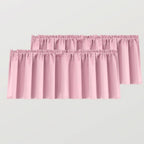 Mrs.Naturall Pink Valances for Windows 36x16 Inches Long