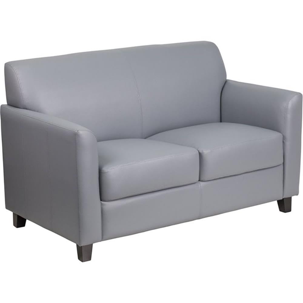 Flash Furniture Hercules Diplomat Series Reception Set In Gray Leathersoft