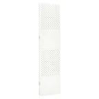 vidaXL 3-Panel Room Divider in White - 47.2"x70.9", Durable Steel Partition Screen with Rubber feet, Versatile for Bedroom, Dining Room & Living Room Decoration