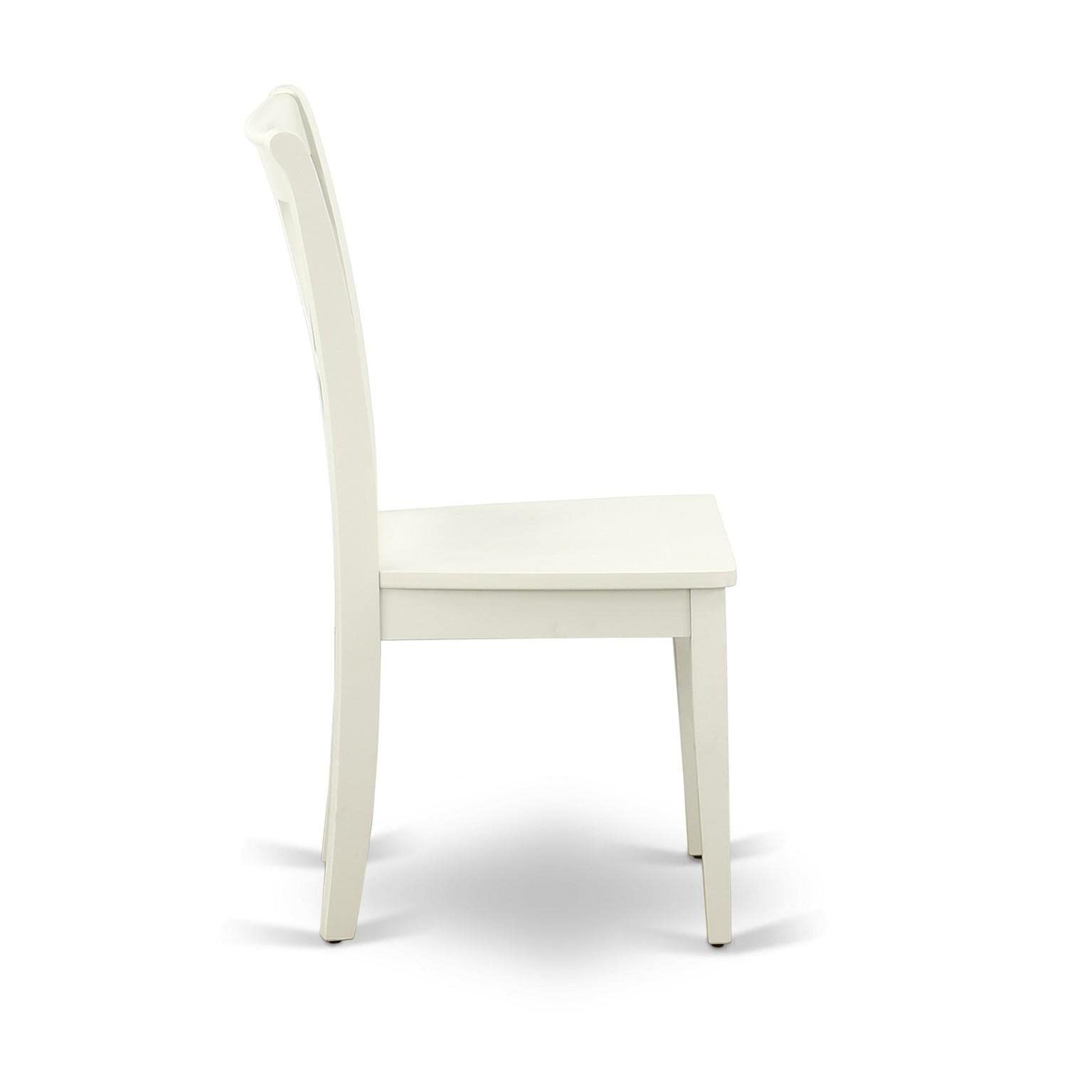 East West Furniture Dining Clc-Lwh-W Clarksville Double X-Back Formal Chairs In Linen White Finish (Set Of 2)