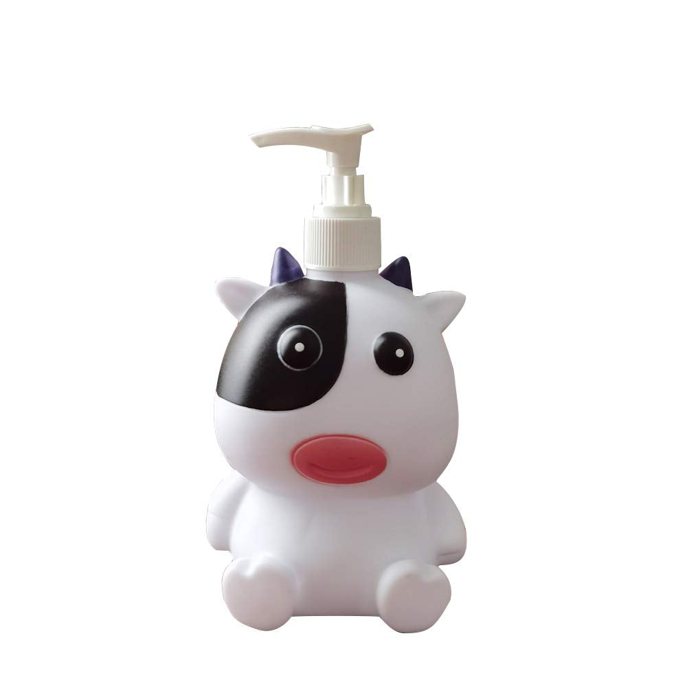 Hyever Frog Cow Cute Cartoon Animal Hand Soap Pump Lotion, Hand Soap, Shampoo, Shower Gel Dispenser, Suitable for Bathrooms, Kit