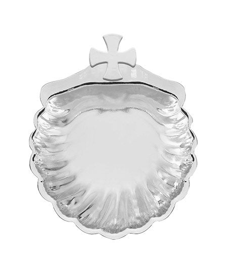 Baptism Gifts - Baptism Shell - Rhodium Plate - 4W x 5L x 1H - - Gift Boxed - Avalon Gallery - YC480