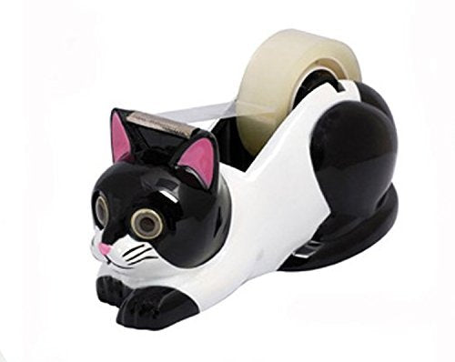 Cosa Nova White Black Cat Tape Dispenser