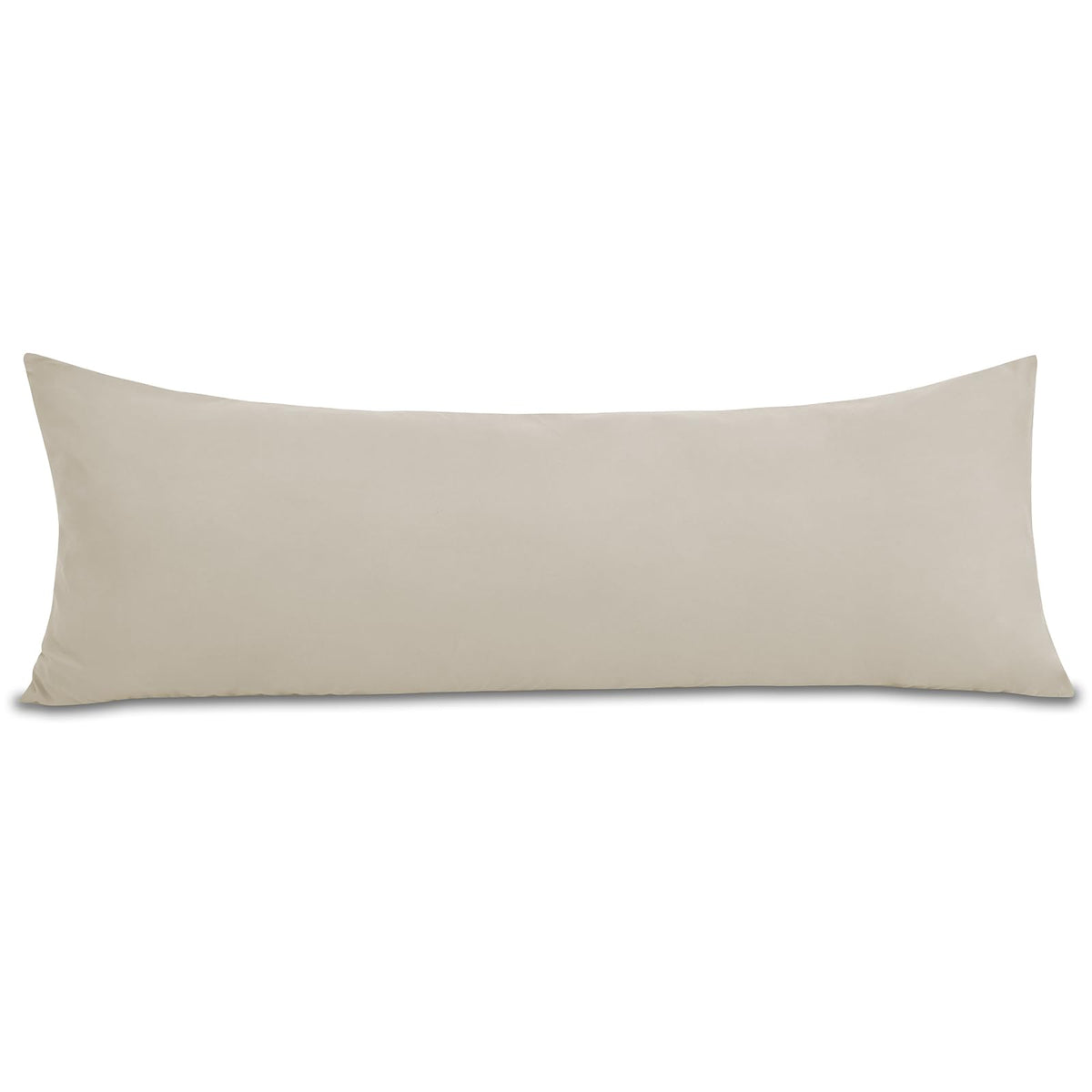 Cozylux Body Pillow Case Cover, Luxury 1800 Series Double Brushed Microfiber Bed Pillow Cases 20X54 Inches, Beige Pillow Cover With Envelope Closure