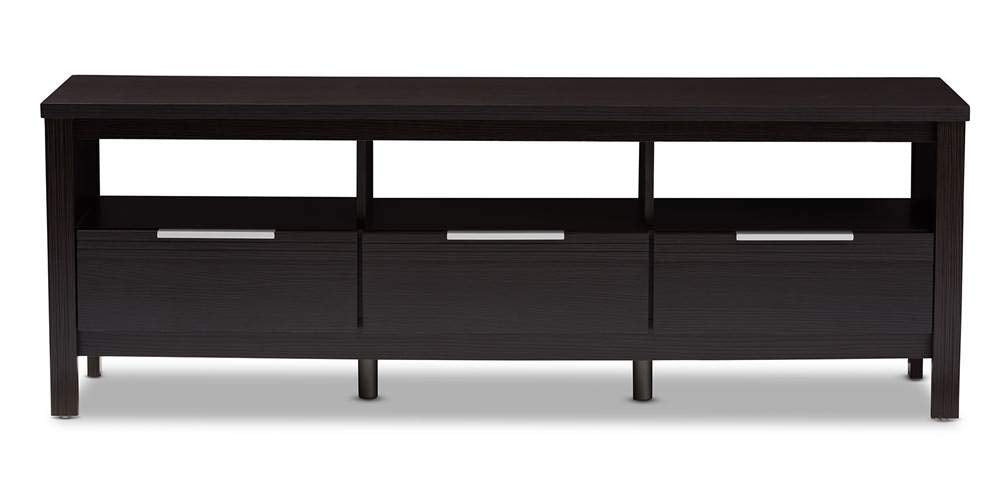 Baxton Studio Elaine Modern and Contemporary Wenge Brown Finished TV Stand