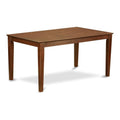East West Furniture CAT-MAH-S Capri Kitchen Dining Table - a Rectangle Wooden Table Top with Sturdy Legs, 36x60 Inch, Mahogany
