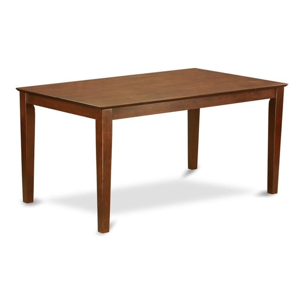 East West Furniture CAT-MAH-S Capri Kitchen Dining Table - a Rectangle Wooden Table Top with Sturdy Legs, 36x60 Inch, Mahogany