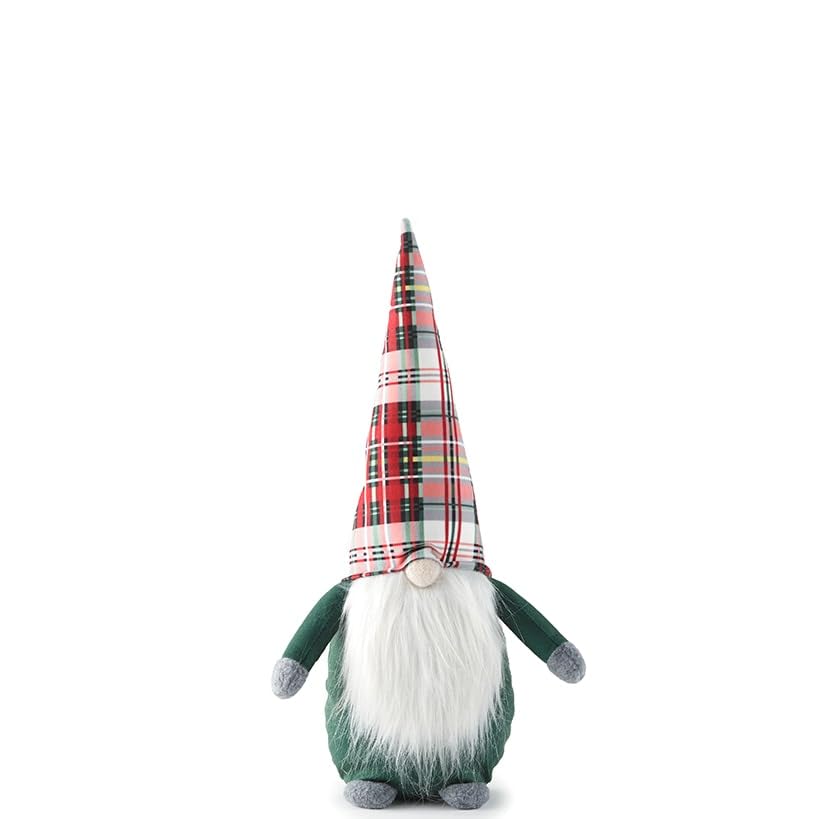 Gnome Accent Pillows  Tartan Hat