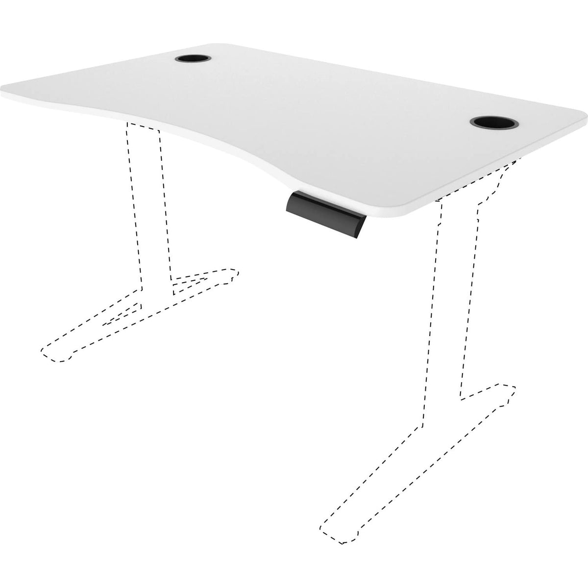 Saf1982Wh - Safco Defy Electric Desk Adjustable Tabletop