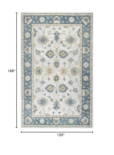 Napoli Neutral 10' X 14' Hand-Tufted Rug