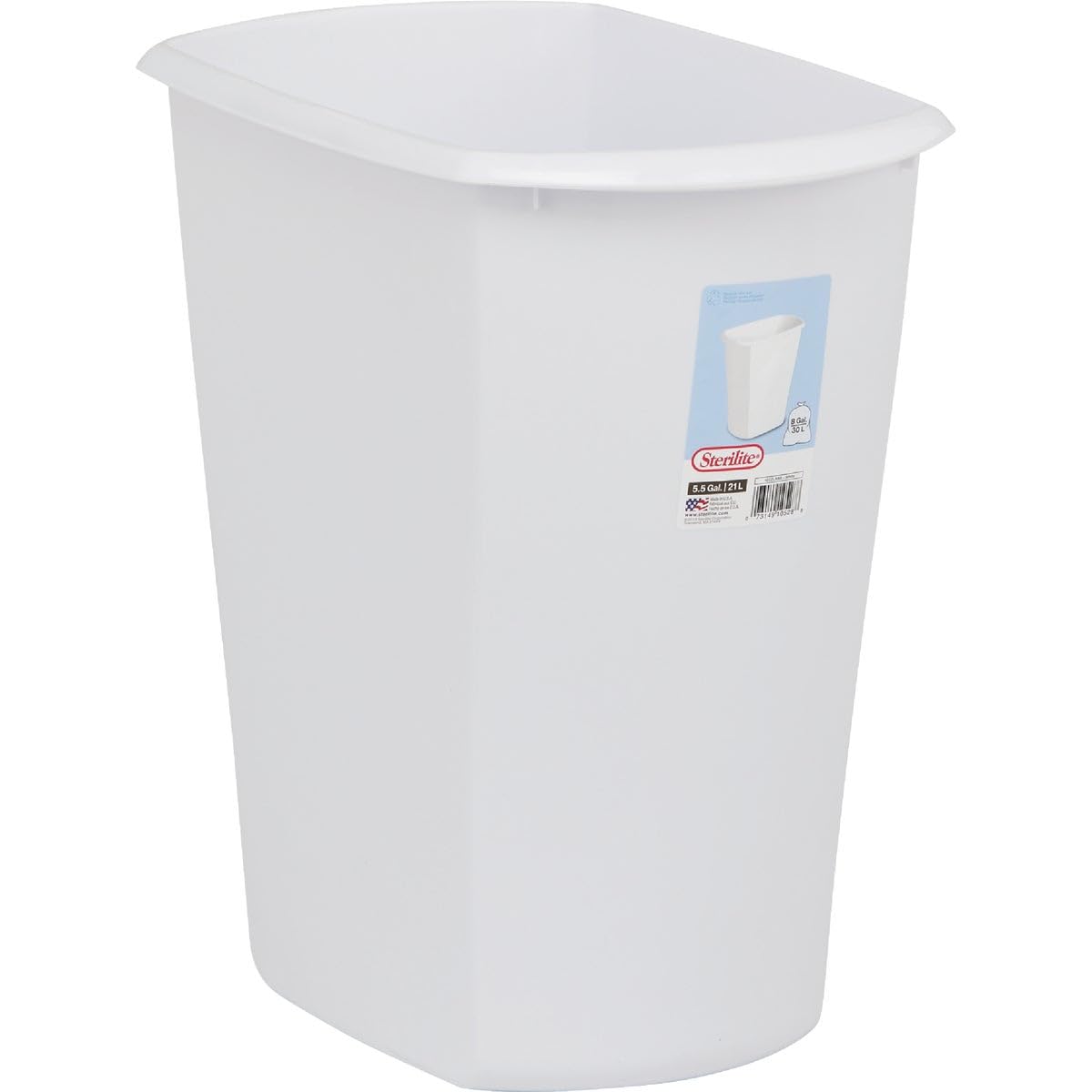 Sterilite 5.5 Gal. Rectangular Wastebasket  1 Each