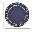HomeRoots 78' X 114' X 0.'5' Ocean Polypropelene Rug