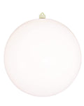 Christmas By Krebs 12 (300mm) Shiny Pure White [1 Piece] Extra Large Solid Oversized Huge Big Outdoor Plastic, UV Ball Ornament 