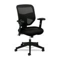 Wholesale Case Of 2 - Basyx High-Back Adjustable Arm Pneumatic Chair-Task Chair, Pneumatic, 29"X36"X42-1/2", Black Mesh