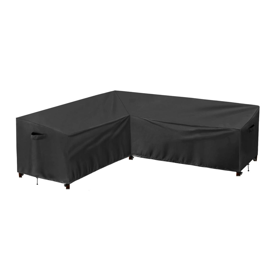 Purefit Outdoor Sectional Sofa Cover Waterproof L Shaped Patio Furniture Covers For Deck, Lawn And Backyard, 83”X104” Left Facing, Black