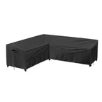 Purefit Outdoor Sectional Sofa Cover Waterproof L Shaped Patio Furniture Covers For Deck, Lawn And Backyard, 83”X104” Left Facing, Black