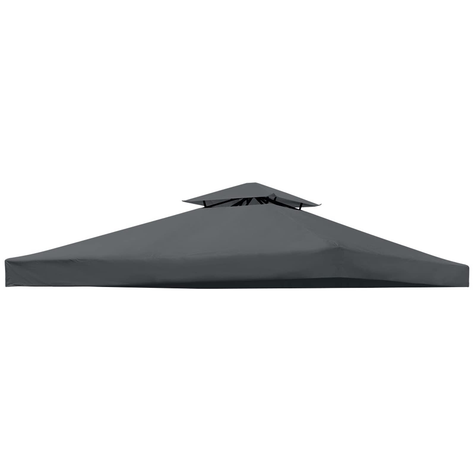 Gazebo Canopy Replacement 118'X118' Outdoor Canopy Shelter For Smaller 10X10Ft Top Double Tiered Canopy Cover