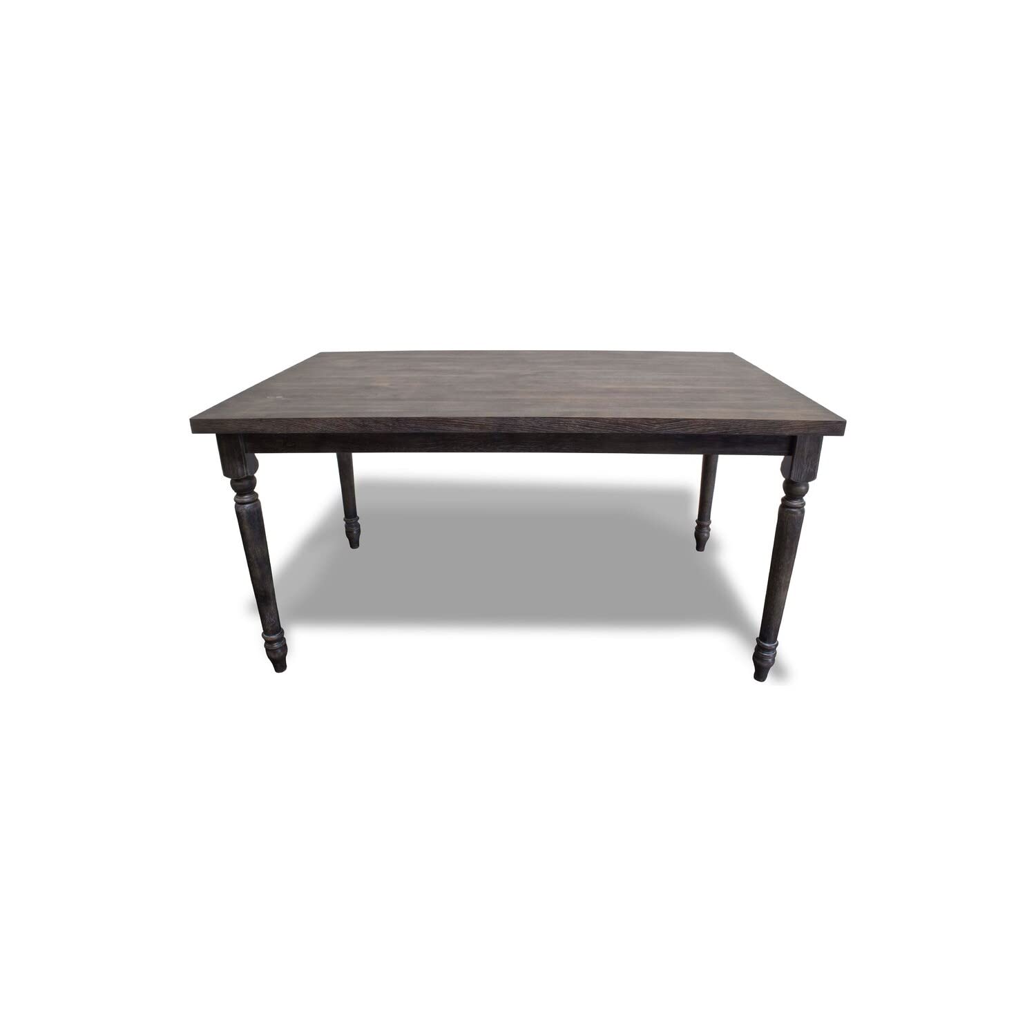 Best Master Furniture Grey Wood And Veneer Distressed Dining Table