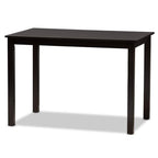 Baxton Studio Clarke Modern and Contemporary Sand Fabric Upholstered and Espresso Brown Finished Wood 5-Piece Dining Set