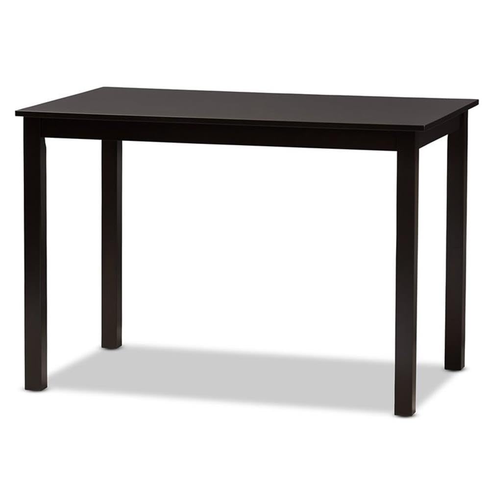 Baxton Studio Clarke Modern and Contemporary Sand Fabric Upholstered and Espresso Brown Finished Wood 5-Piece Dining Set