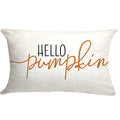 Gtext 12X20 Inch Fall Throw Pillow Cover Hello Pumpkin Cushion Cover Autumn Decor Fall Pumpkins, Outdoor Pillow Linen Square Pil