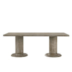 Acme Gabrian Rectangular Wooden Dining Table in Reclaimed Gray