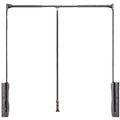Pull Down Closet Rod Adjustable Hydraulic Drop Wardrobe Hanging Rail
