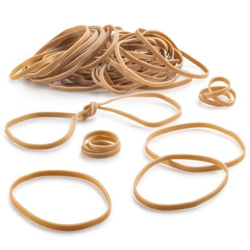 Plasticmill Rubber Bands - #33 Size - Natural Rubberbands - 100 Count.